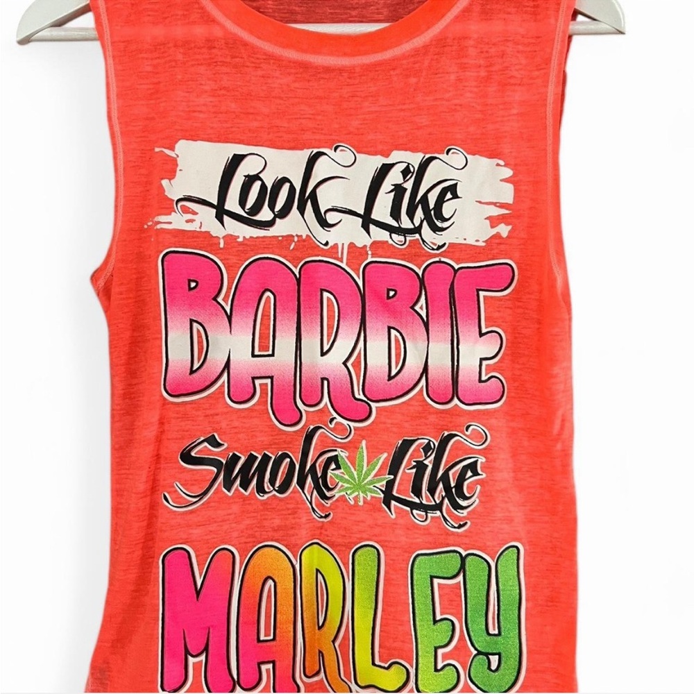 Barbie Graphic  Tank Top - orange